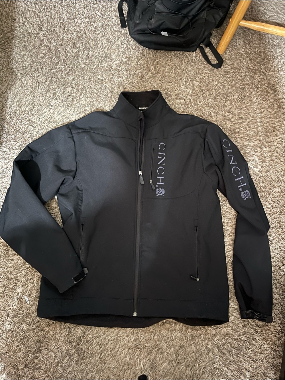 Cinch Black Softshell Performance Jacket